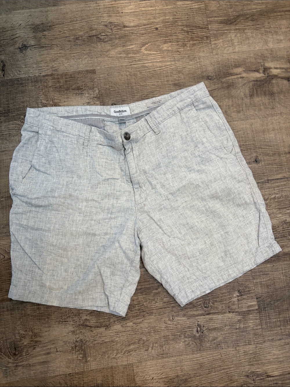 Goodfellow & Co Light Heather Gray Flat Front Shorts